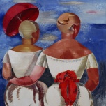 Jekabs Kazaks, 'Two Women at the Seaside'